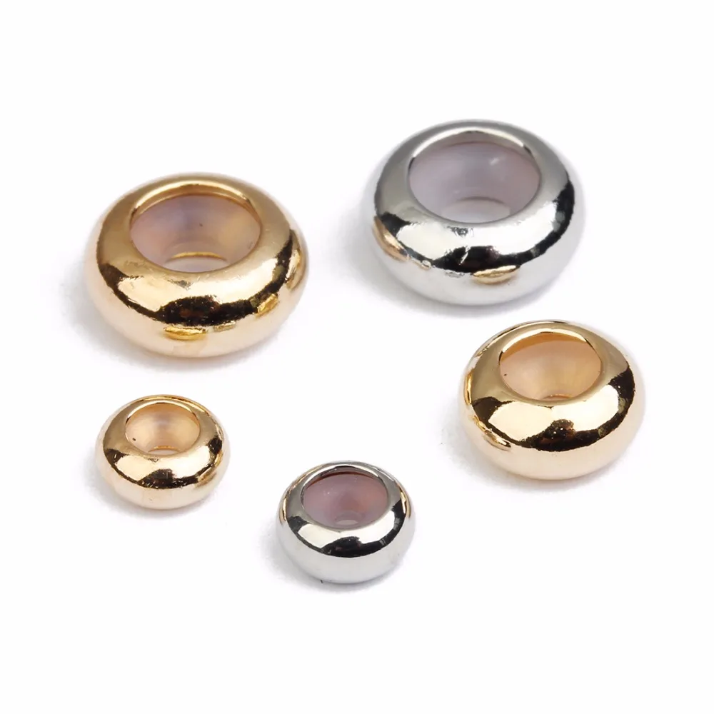 20pcs/lot 1/2/3mm Hole Size Copper With Silicone Inside Spacer Beads For Making Bracelet Necklace Jewelry Accessories
20pcs/lot 1/2/3mm Hole Size Copper With Silicone Inside Spacer Beads For Making Bracelet Necklace Jewelry Accessories