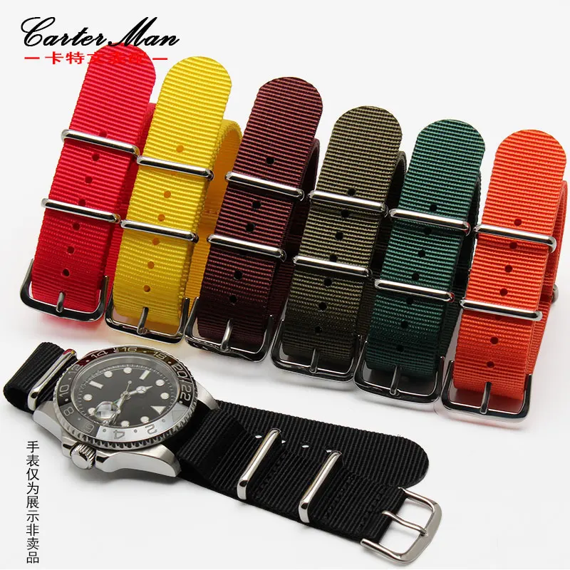 Wholsale high quality Nylon watchband 18mm 20mm 22mm 24mm belt strap with silver buckle zulu watch Bracelet
Wholsale high quality Nylon watchband 18mm 20mm 22mm 24mm belt strap with silver buckle zulu watch Bracelet