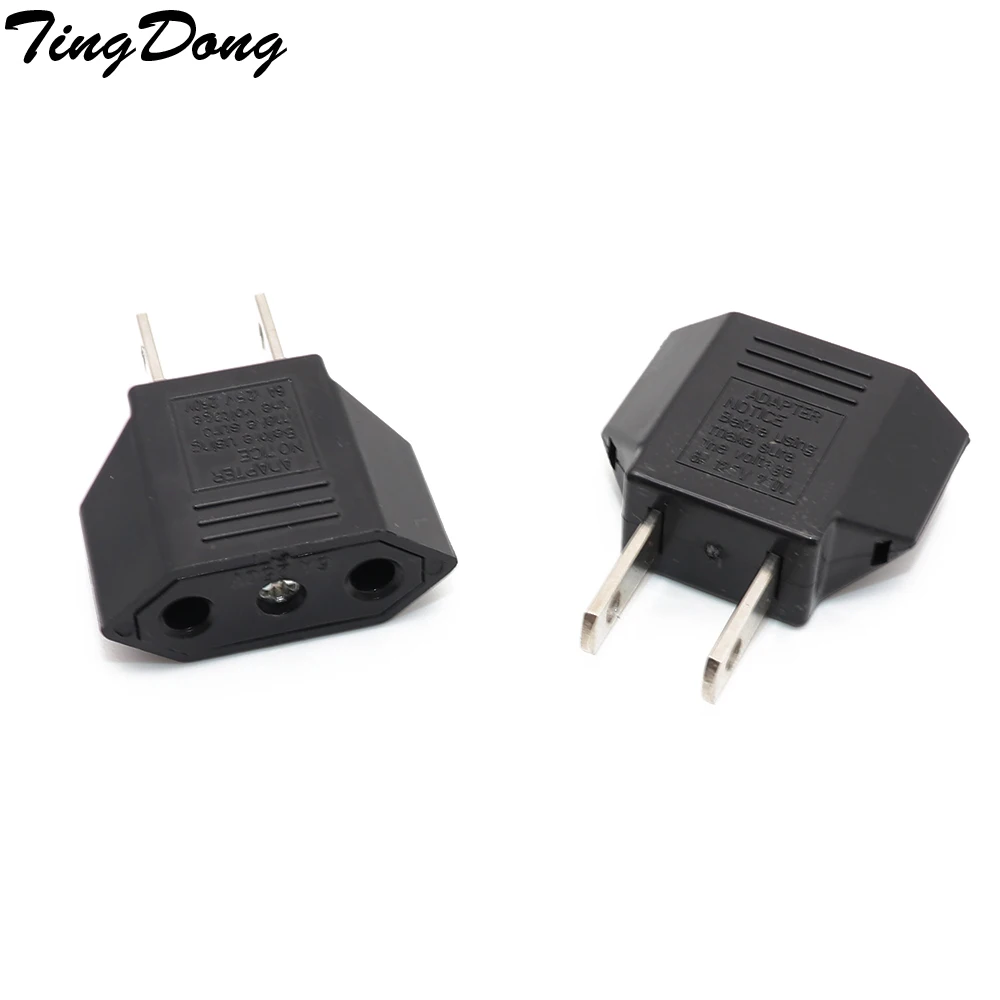 TingDong 3pcs/lot Black Universal Travel Power Plug Adapter EU EURO to US USA Adaptor Converter AC Power Plug Adaptor Connector
TingDong 3pcs/lot Black Universal Travel Power Plug Adapter EU EURO to US USA Adaptor Converter AC Power Plug Adaptor Connector
