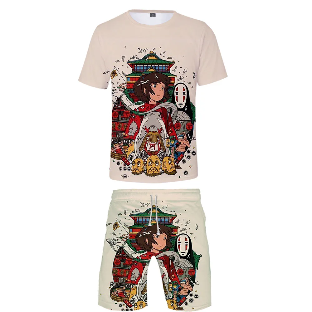 Man's Brand Fashion T Shirt Sets Spirited Away T shirt and shorts Japanese Anime Spirited Away 3D Print Boy Cool Summer Sets
Man's Brand Fashion T Shirt Sets Spirited Away T shirt and shorts Japanese Anime Spirited Away 3D Print Boy Cool Summer Sets