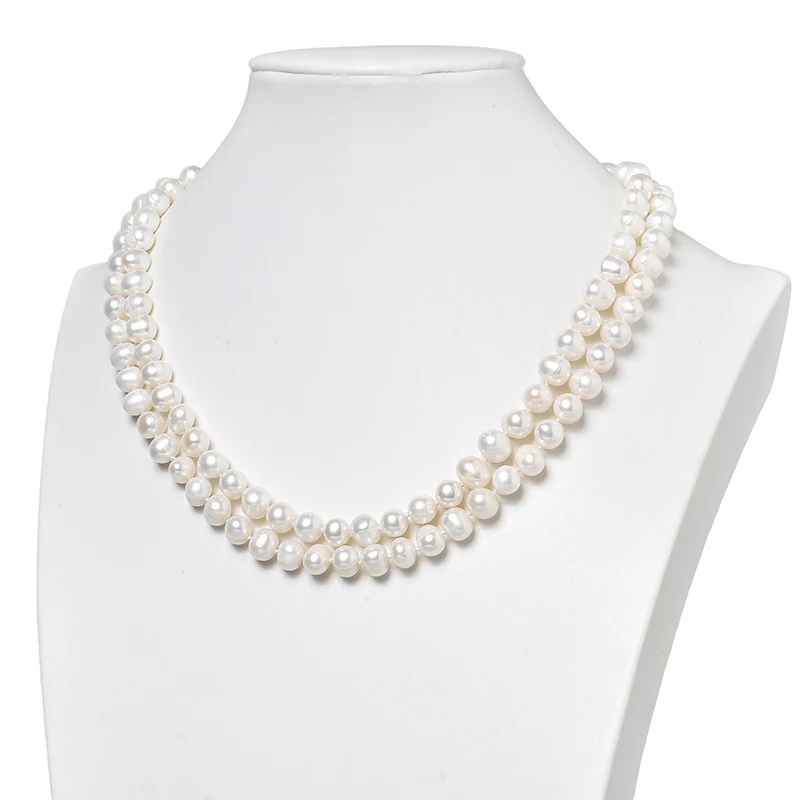 New Style Natural White Luster 8-9mm Pearls For Freshwater Natural Pearls Handmade Diy Necklace 45inch Fit your mother H465
New Style Natural White Luster 8-9mm Pearls For Freshwater Natural Pearls Handmade Diy Necklace 45inch Fit your mother H465