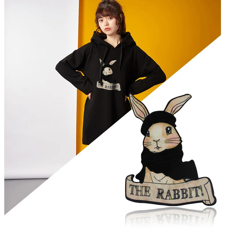 New Rabbit With Printed Patches Fashion Applique Sew on Patch for Clothes Bags DIY Decal Apparel Accessory 2pcs
New Rabbit With Printed Patches Fashion Applique Sew on Patch for Clothes Bags DIY Decal Apparel Accessory 2pcs