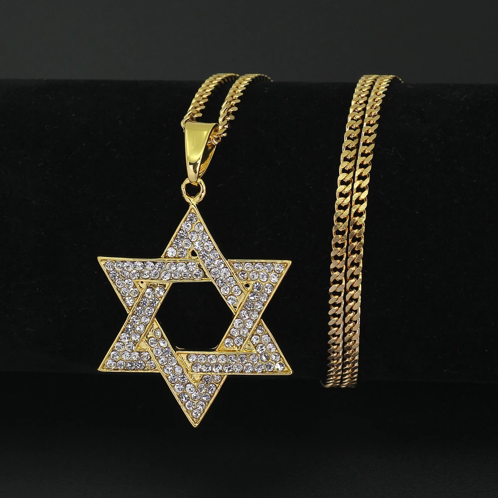 Religious Menorah And Star Of David Jewish Pendant Necklace Stainless Steel 3/5mmcuban Chain Hip Hop Bling Bling Jewlery For Man
Religious Menorah And Star Of David Jewish Pendant Necklace Stainless Steel 3/5mmcuban Chain Hip Hop Bling Bling Jewlery For Man
