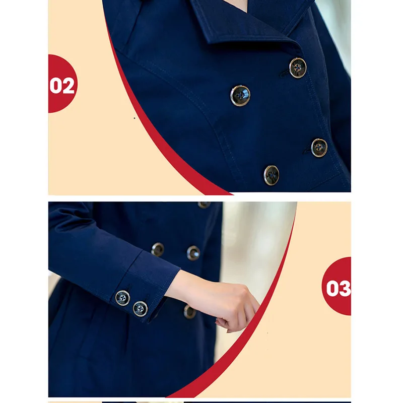 Double-breasted Blazer Trench Women's 2019 Spring Coat Plus Size Loose Thin Long Suit Jacket Chic Elegant Ladies Outerwear f564
Double-breasted Blazer Trench Women's 2019 Spring Coat Plus Size Loose Thin Long Suit Jacket Chic Elegant Ladies Outerwear f564