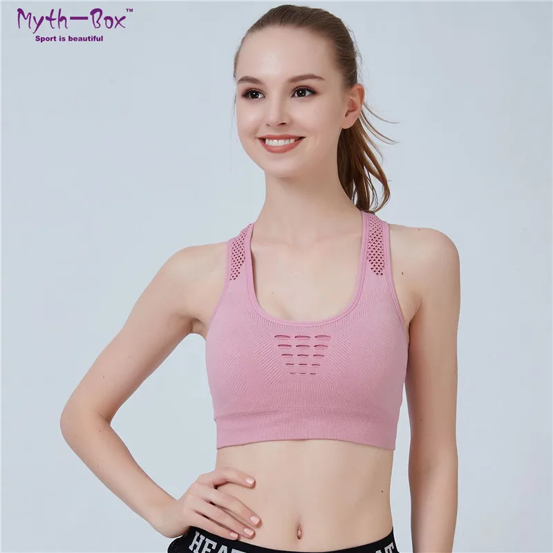 Women Sport Bras Shockproof Pad Femal Girl Yoga Bra Gym Workout Mesh Hollow Out Running Underwear Fitness Training Athletic Vest 
Women Sport Bras Shockproof Pad Femal Girl Yoga Bra Gym Workout Mesh Hollow Out Running Underwear Fitness Training Athletic Vest
