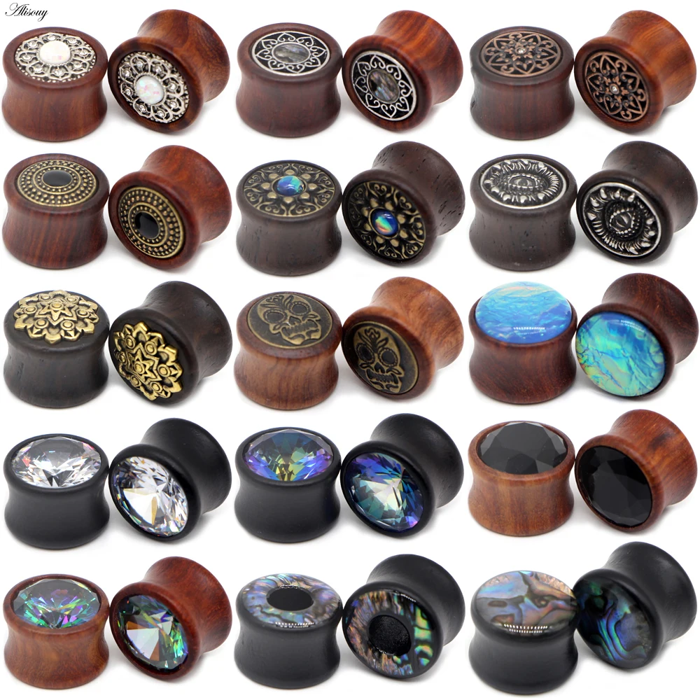 Alisouy 2PCS Ear Plugs Wood Flesh Tunnels Saddle Ear Gauges 8mm-30mm Solid Hollow Body Piercing Jewelry For Men Women Expanders
Alisouy 2PCS Ear Plugs Wood Flesh Tunnels Saddle Ear Gauges 8mm-30mm Solid Hollow Body Piercing Jewelry For Men Women Expanders