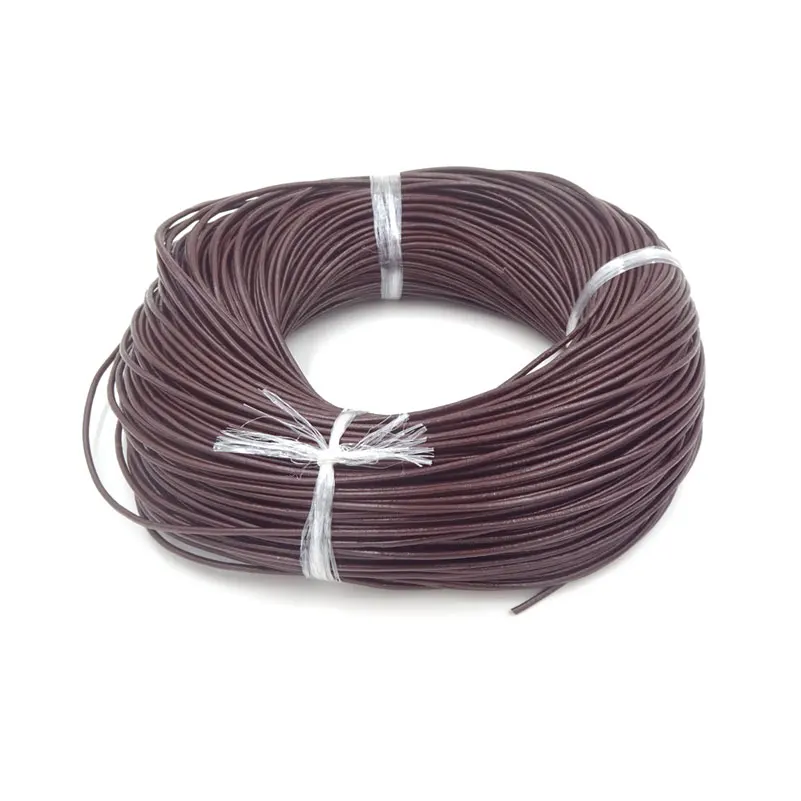 Real Oxhide Genuine Leather Cord Coffee Color Jewelry Materials Cordao For Necklace Bracelet Making 2.0 Round 100 Yards D0387
Real Oxhide Genuine Leather Cord Coffee Color Jewelry Materials Cordao For Necklace Bracelet Making 2.0 Round 100 Yards D0387