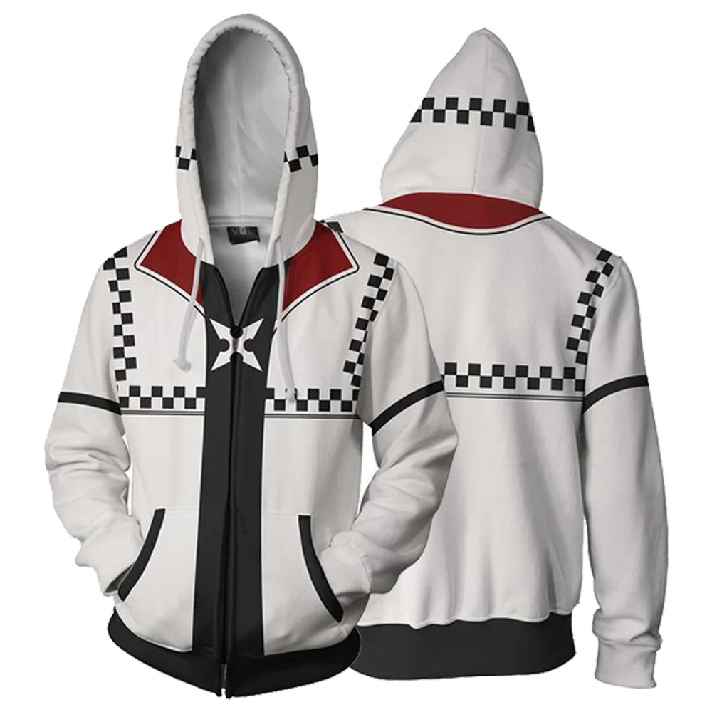 Kingdom Hearts Hoodie Sora Cosplay Adult Men Women Anime 3D Printed Zipper Up Cartoon Hooded Hoodie
Kingdom Hearts Hoodie Sora Cosplay Adult Men Women Anime 3D Printed Zipper Up Cartoon Hooded Hoodie