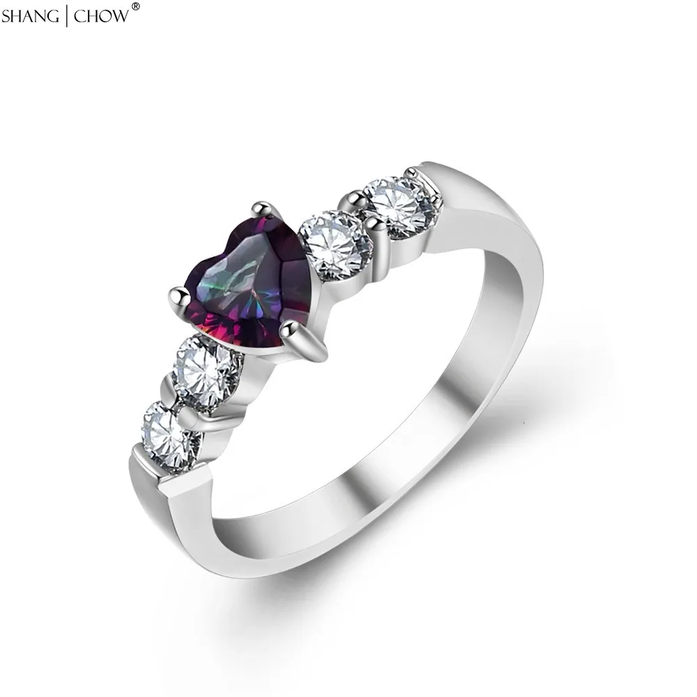 Romantic Love heart Jewelry Mystic Stone 925 Sterling Silver Ring for women Weekend Party Lover Gift R1313
Romantic Love heart Jewelry Mystic Stone 925 Sterling Silver Ring for women Weekend Party Lover Gift R1313