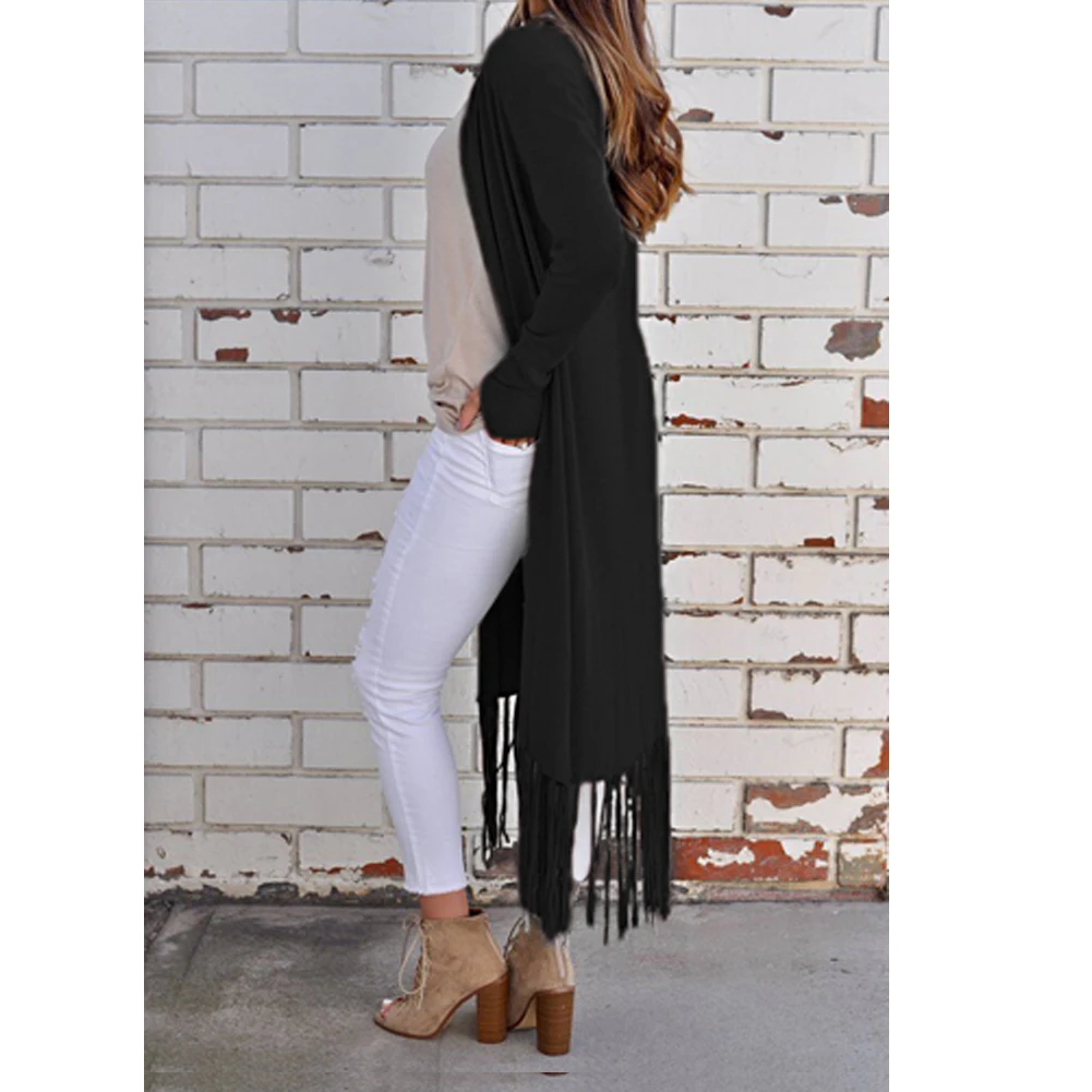 Hirigin Women's Loose Cardigan Kimono Long Sleeve Open Stitch Coat Shawl Kimono Cardigan Top With Tassel
Hirigin Women's Loose Cardigan Kimono Long Sleeve Open Stitch Coat Shawl Kimono Cardigan Top With Tassel