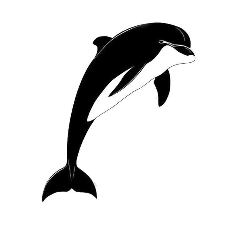 14*16 4 см мультфильм Животные Дельфин виниловая наклейка Стайлинг автомобиля