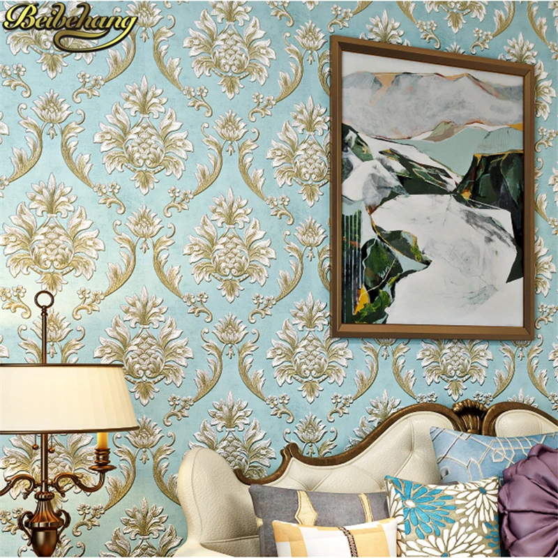 beibehang papel de parede 3D European Damascus wallpaper for bedroom living room 3d wall paper roll wall paper TV background
beibehang papel de parede 3D European Damascus wallpaper for bedroom living room 3d wall paper roll wall paper TV background