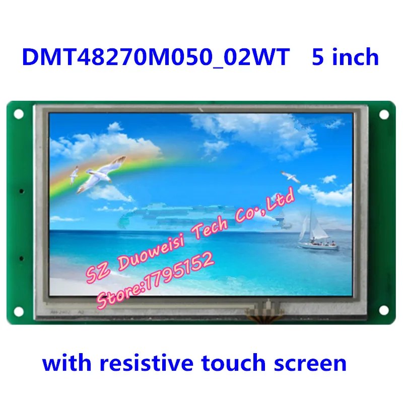 5-дюймовый ЖК-модуль Mini DGUS, резистивный сенсорный экран DMT48270M050_02W, серийный экран
5-дюймовый ЖК-модуль Mini DGUS, резистивный сенсорный экран DMT48270M050_02W, серийный экран