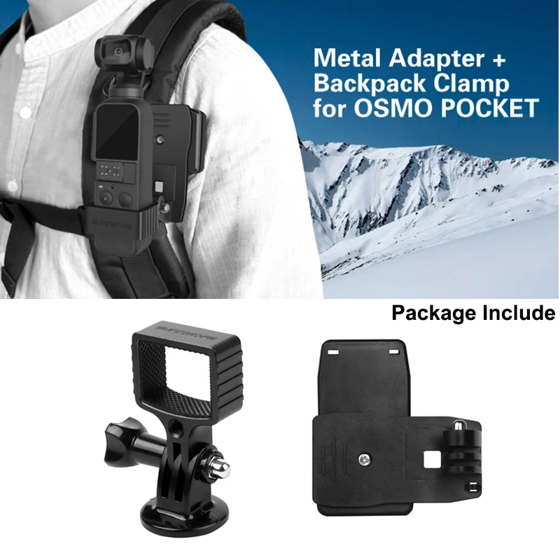 Metal adapter + Backpack climp bag hat clip mount fixed holder 1/4in For dji OSMO POCKET Gimbal GOPRO action camera Accessories
Metal adapter + Backpack climp bag hat clip mount fixed holder 1/4in For dji OSMO POCKET Gimbal GOPRO action camera Accessories