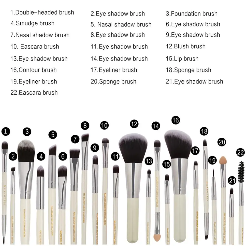 22pcs Makeup Brushes Set Pro Foundation Powder Eyeshadow Eyeliner Lips Concealer Contour Cosmetic Brushes Beauty Makeup Tool Kit
22pcs Makeup Brushes Set Pro Foundation Powder Eyeshadow Eyeliner Lips Concealer Contour Cosmetic Brushes Beauty Makeup Tool Kit