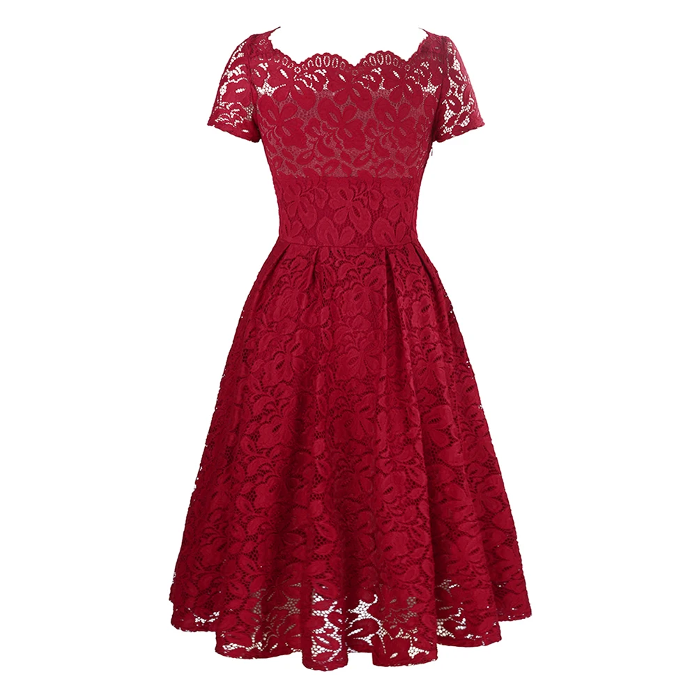 Sexy Floral Lace Mesh Dress Red M axi Dress Women Short Sleeve O-Neck Party Dresses Elegant Retro Summer Pleated Cocktail Dress
Sexy Floral Lace Mesh Dress Red M axi Dress Women Short Sleeve O-Neck Party Dresses Elegant Retro Summer Pleated Cocktail Dress