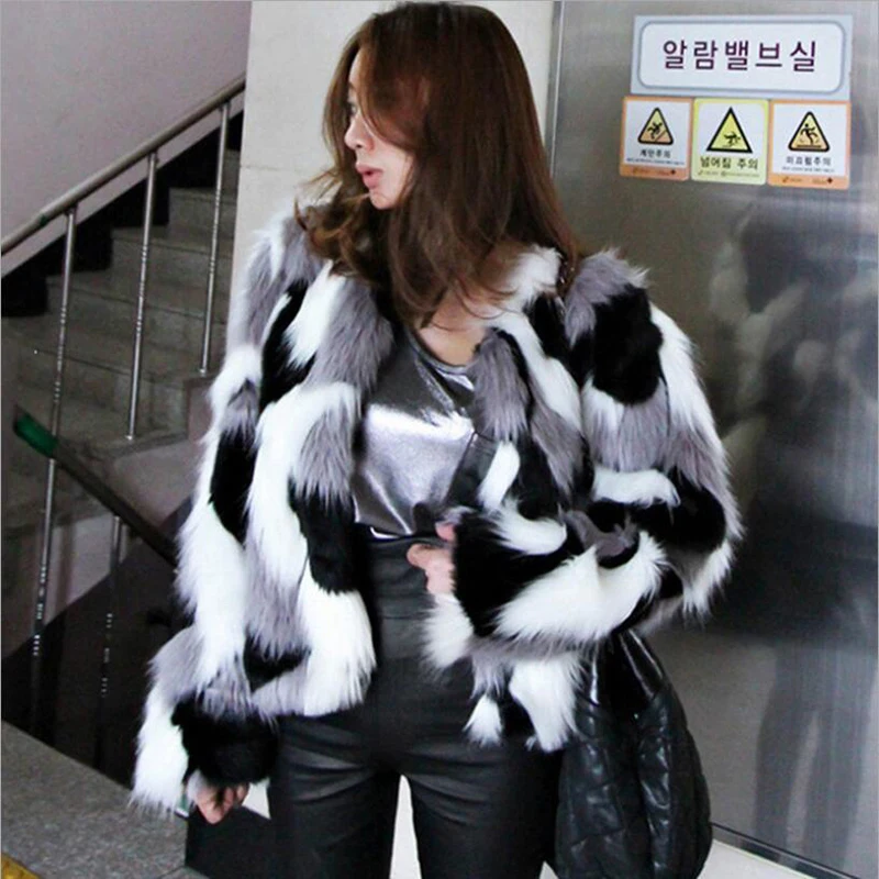 2022 Women Autumn Mixed Color Faux Fur Coats Fluffy Winter Casual Fur Jacket Elegant vintage Shaggy Top Ladies Short Outwear 6XL
2022 Women Autumn Mixed Color Faux Fur Coats Fluffy Winter Casual Fur Jacket Elegant vintage Shaggy Top Ladies Short Outwear 6XL