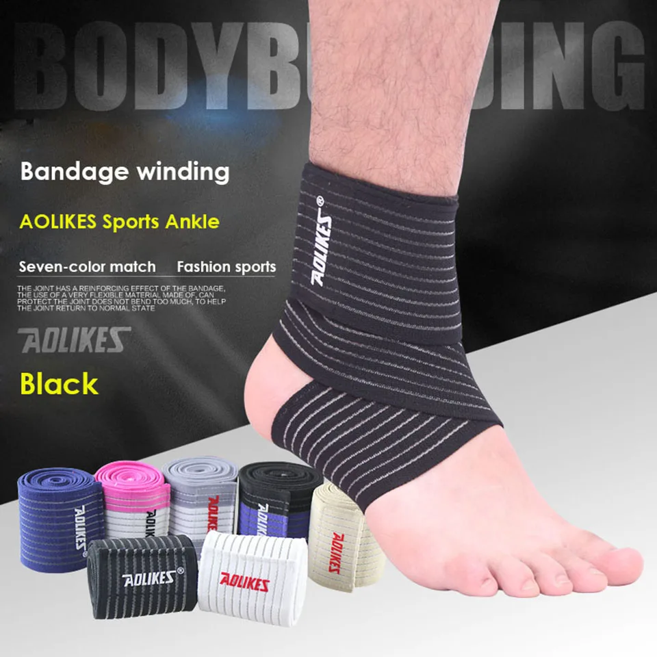 AOLIKES 1PCS 70CM Ankle Support Spirally Wound Bandage Volleyball Basketball Ankle Orotection Adjustable Elastic Bands
AOLIKES 1PCS 70CM Ankle Support Spirally Wound Bandage Volleyball Basketball Ankle Orotection Adjustable Elastic Bands