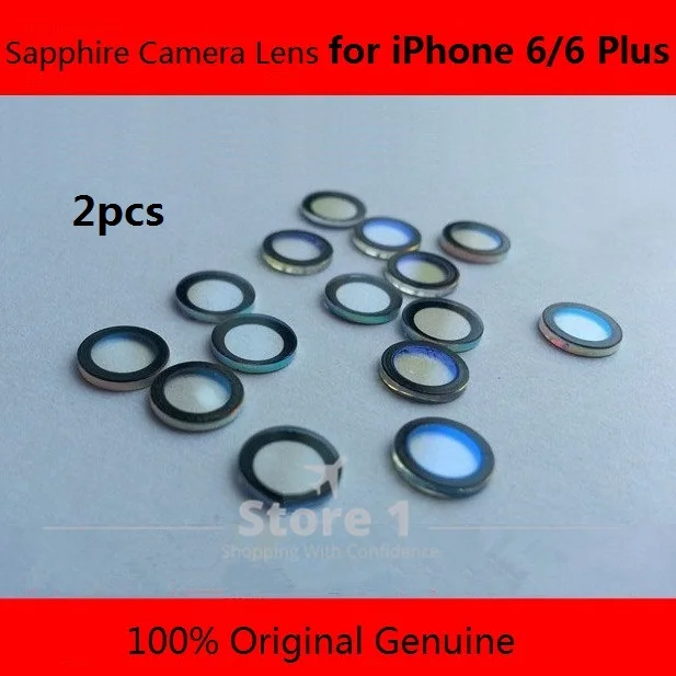 2 pcs Original for iPhone 6/ iPhone 6 Plus Camera Lens; Sapphire Crystal Single Glass Without Frame + 3M Sticker
2 pcs Original for iPhone 6/ iPhone 6 Plus Camera Lens; Sapphire Crystal Single Glass Without Frame + 3M Sticker