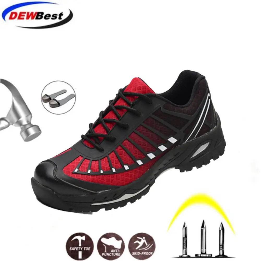 Men Work Safety Shoes Steel Toe Caps Anti-Puncture Construction Work Boots Non-Slip Breathable Security DEWBEST
Men Work Safety Shoes Steel Toe Caps Anti-Puncture Construction Work Boots Non-Slip Breathable Security DEWBEST