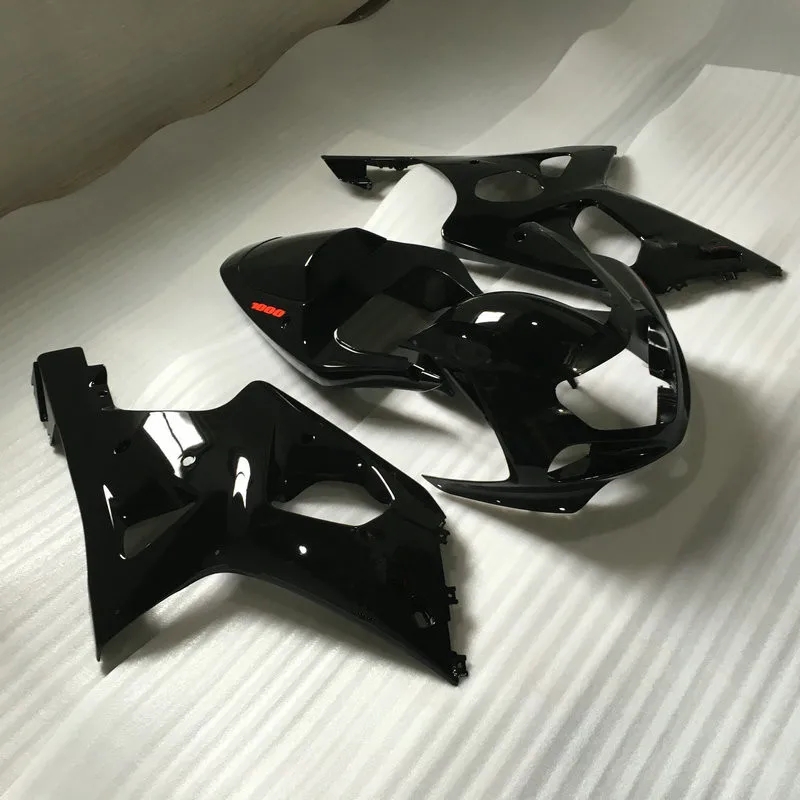 Комплект обтекателей для мотоцикла GSXR1000 K2 00 01 02 GSXR 1000 2000 2001 2002 ABS глянцевые черные