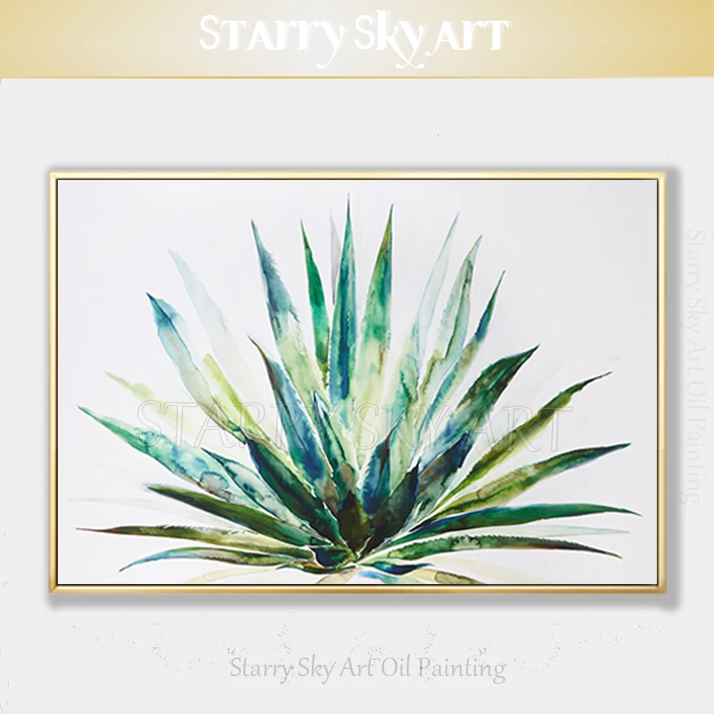 Gifted Artist Hand-painted High Quality Green Plant Aloe Oil Painting on Canvas Special Wall Art Plant Aloe Green Oil Painting
Gifted Artist Hand-painted High Quality Green Plant Aloe Oil Painting on Canvas Special Wall Art Plant Aloe Green Oil Painting