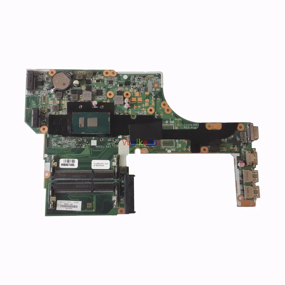 SHELI для hp Probook 450 G3 470 материнская плата ноутбука с процессором I5 6200U 830931 601 DA0X63MB6H1 DDR3