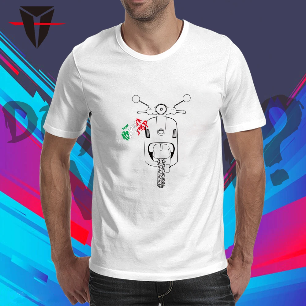 KODASKIN Men 100% Cotton Round Neck Casual Printing Short Sleeve T Shirt for VESPA GTS LX
KODASKIN Men 100% Cotton Round Neck Casual Printing Short Sleeve T Shirt for VESPA GTS LX
