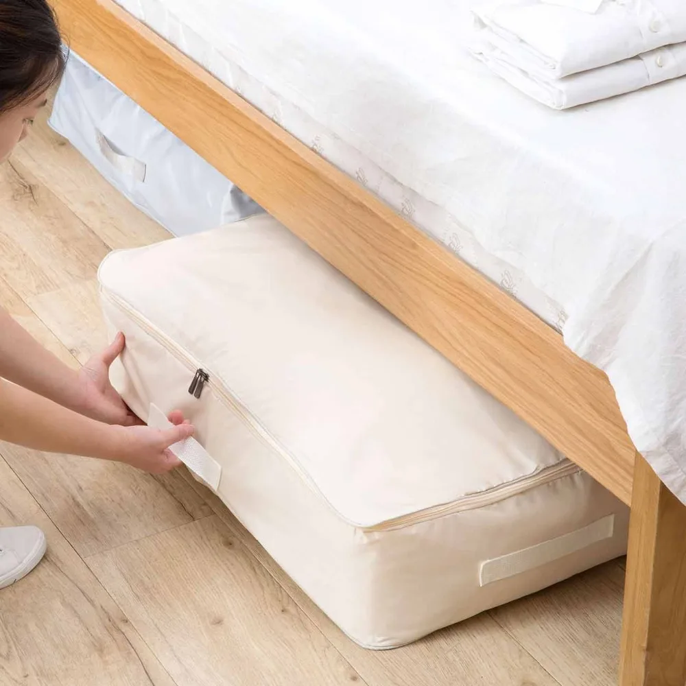 OTHERHOUSE Underbed Storage Bag for Clothes Blanket Quilt Storage Bag Travel Dustproof Quilts Organizer Folding Closet Organizer
OTHERHOUSE Underbed Storage Bag for Clothes Blanket Quilt Storage Bag Travel Dustproof Quilts Organizer Folding Closet Organizer