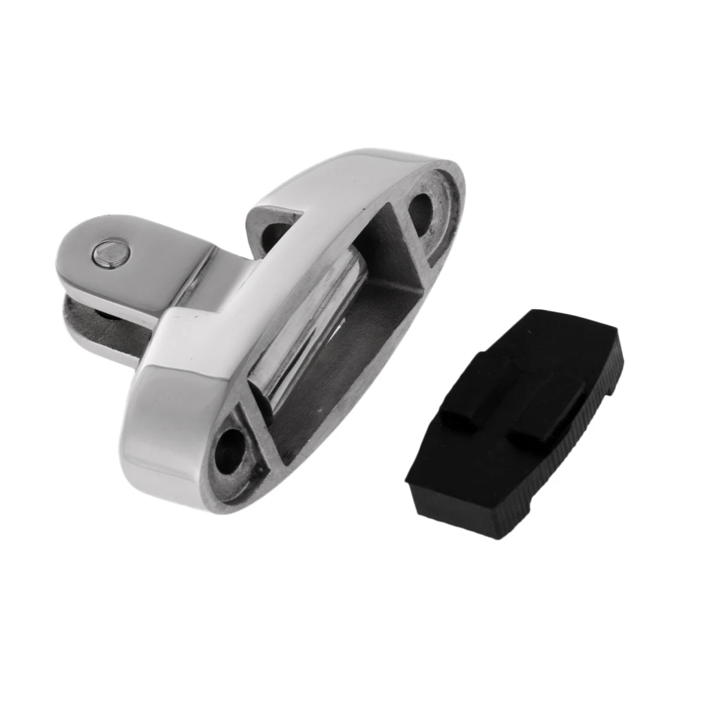 316 Marine Grade Stainless Steel Boat Bimini Top Fitting Swivel Deck Hinge with Rubber Pad 2.75 x 0.98 x 1.77inch
316 Marine Grade Stainless Steel Boat Bimini Top Fitting Swivel Deck Hinge with Rubber Pad 2.75 x 0.98 x 1.77inch