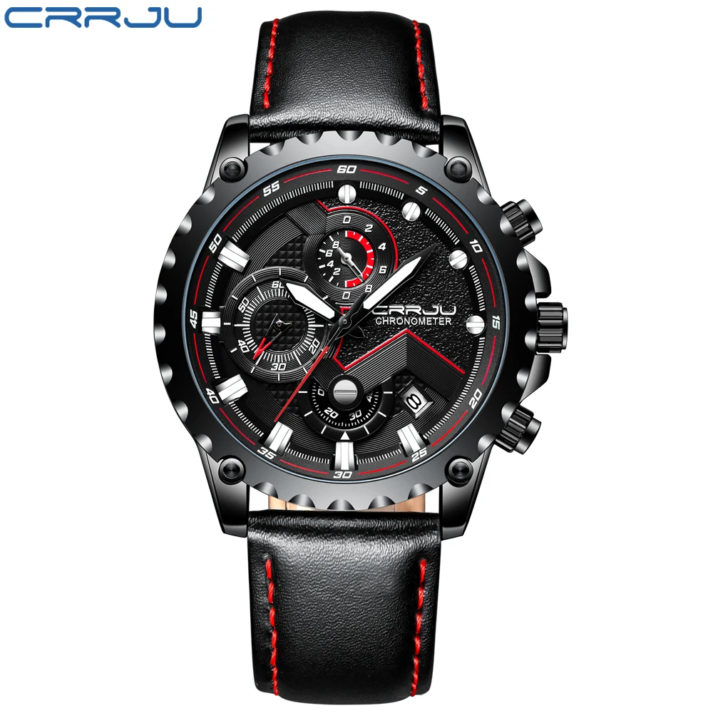 Reloje CRRJU Men Watch Male Leather Automatic date Quartz Watches Mens Luxury Brand Waterproof Sport Clock Relogio Masculino
Reloje CRRJU Men Watch Male Leather Automatic date Quartz Watches Mens Luxury Brand Waterproof Sport Clock Relogio Masculino