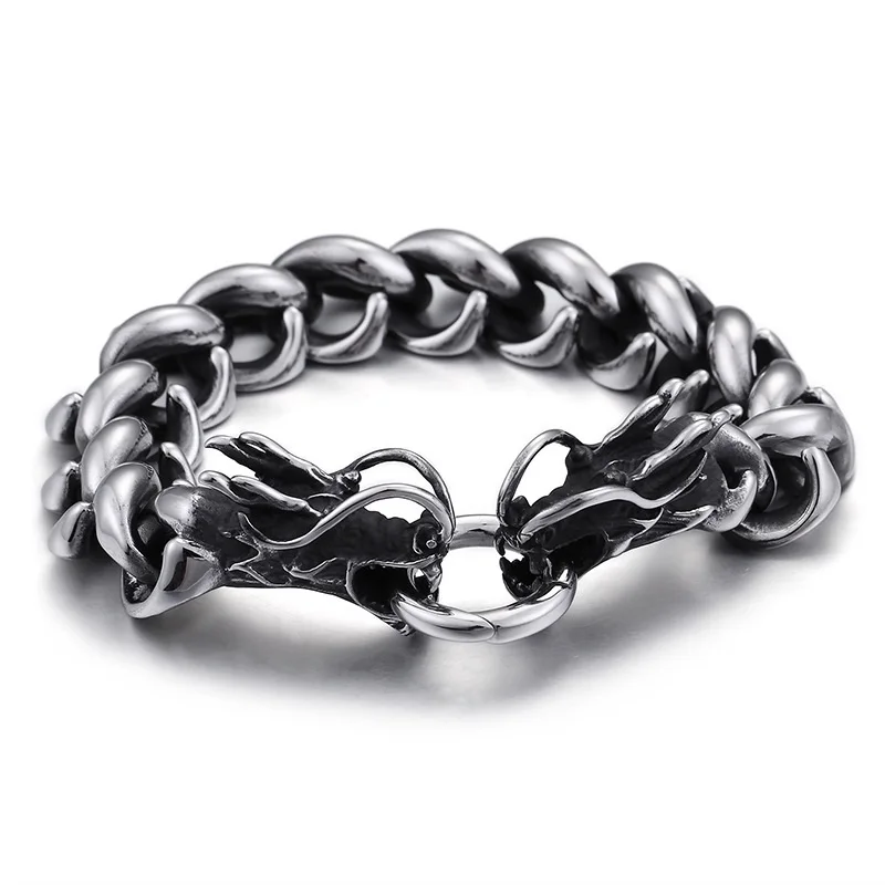 New leading jewelry bracelet Italian stainless steel bracelet domineering wrist bracelet
New leading jewelry bracelet Italian stainless steel bracelet domineering wrist bracelet