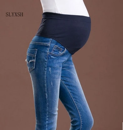 Высококачественные джинсовые штаны для беременных джинсы Одежда