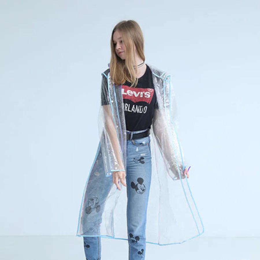 Transparent Reflective Raincoat Poncho Eva Plus Size Rain Coat Waterproof Campera Mujer Abrigo Fashion Rain Coats Ladies 40YY066
Transparent Reflective Raincoat Poncho Eva Plus Size Rain Coat Waterproof Campera Mujer Abrigo Fashion Rain Coats Ladies 40YY066