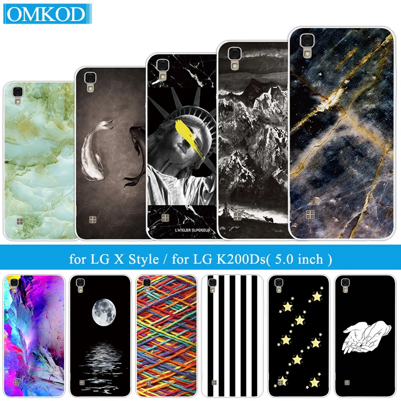 Для funda LG X Style K200DS Мягкие силиконовые прозрачные чехлы для телефона TPU задняя