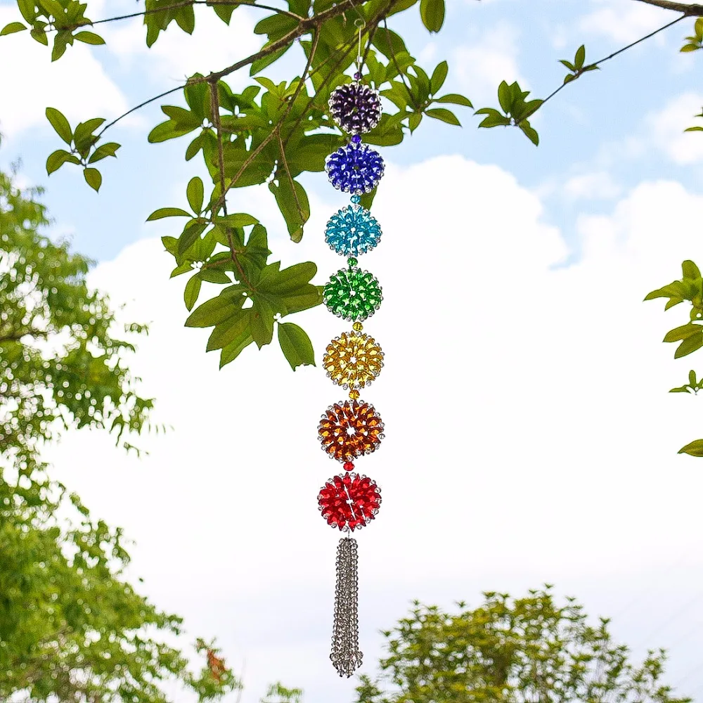 H&D Crystal Rainbow Chakra Muladhar Dream Catcher Octagonal Pendants Wall Hanging Decoration Ornament Fengshui Home Party Decor
H&D Crystal Rainbow Chakra Muladhar Dream Catcher Octagonal Pendants Wall Hanging Decoration Ornament Fengshui Home Party Decor