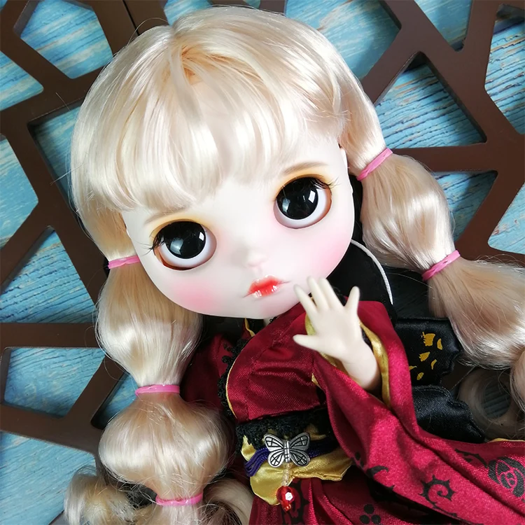 Кукла Blyth ICY DBS для серии № BL339 светлые волосы цветные резные губы матовое лицо