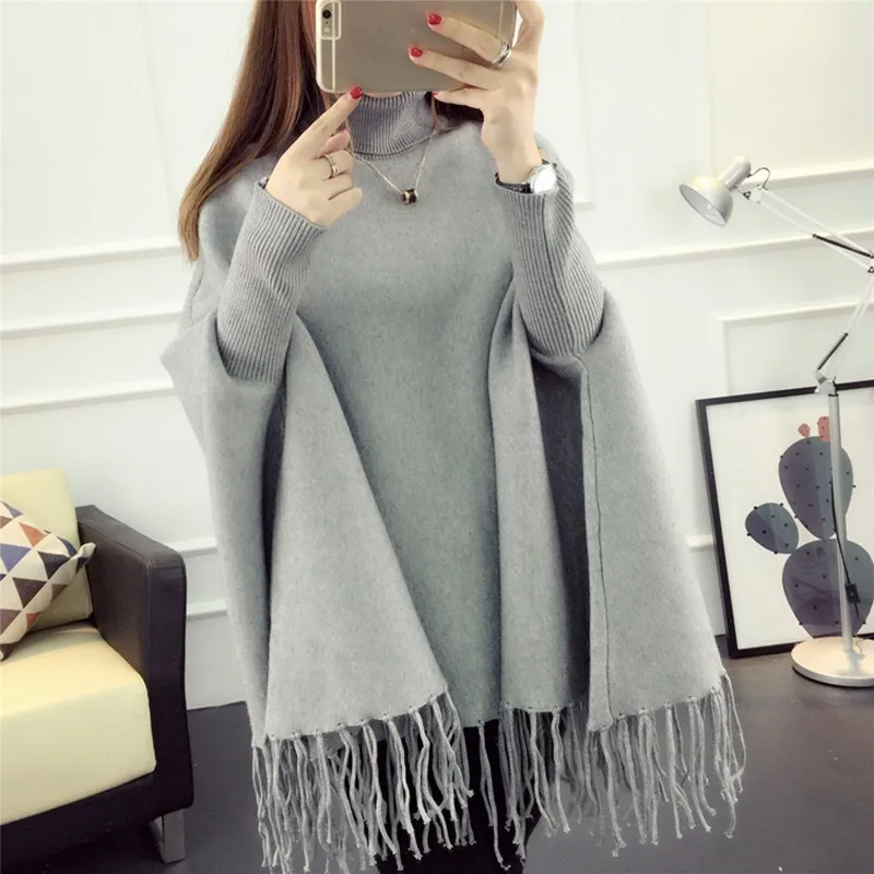 OLGITUM 2020 New Spring Autumn Winter Women Sweater Tassels Poncho batwing sleeve Long Knitted Pullovers Knitted Coat SW091
OLGITUM 2020 New Spring Autumn Winter Women Sweater Tassels Poncho batwing sleeve Long Knitted Pullovers Knitted Coat SW091