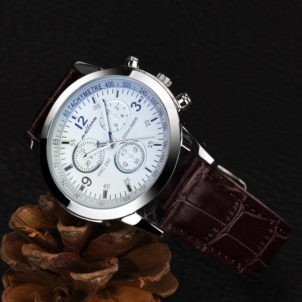 Malloom Luxury Fashion Brand Men Watch PU Faux Leather Business Mens Blue Ray Glass Mens Clock Quartz Analog Watches zegarek
Malloom Luxury Fashion Brand Men Watch PU Faux Leather Business Mens Blue Ray Glass Mens Clock Quartz Analog Watches zegarek