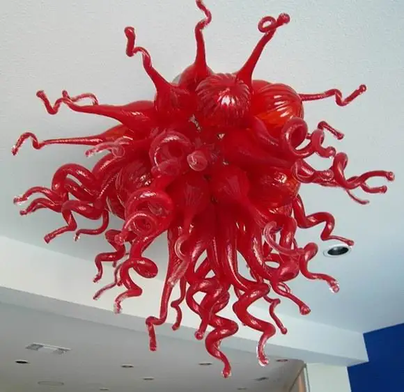 Living Room 110v/240v LED Elegant Light Red Bedroom Hand Blown Glass Chandelier
Living Room 110v/240v LED Elegant Light Red Bedroom Hand Blown Glass Chandelier