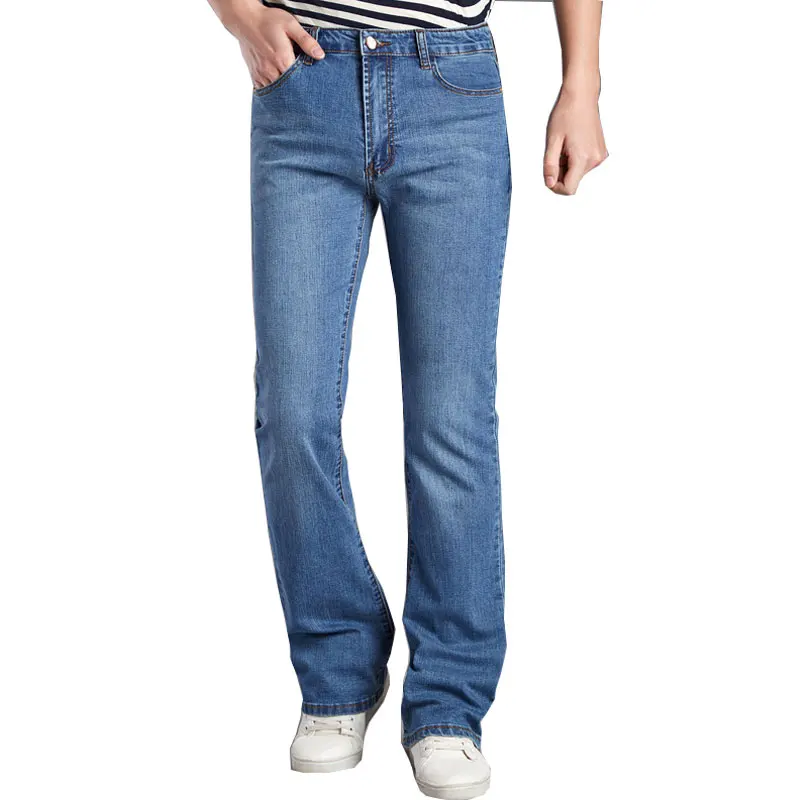 2019 Spring and Autumn New Men's Denim micro Bell pants Korean version of the tide Stretch Slim Horn Men's Denim trousers
2019 Spring and Autumn New Men's Denim micro Bell pants Korean version of the tide Stretch Slim Horn Men's Denim trousers