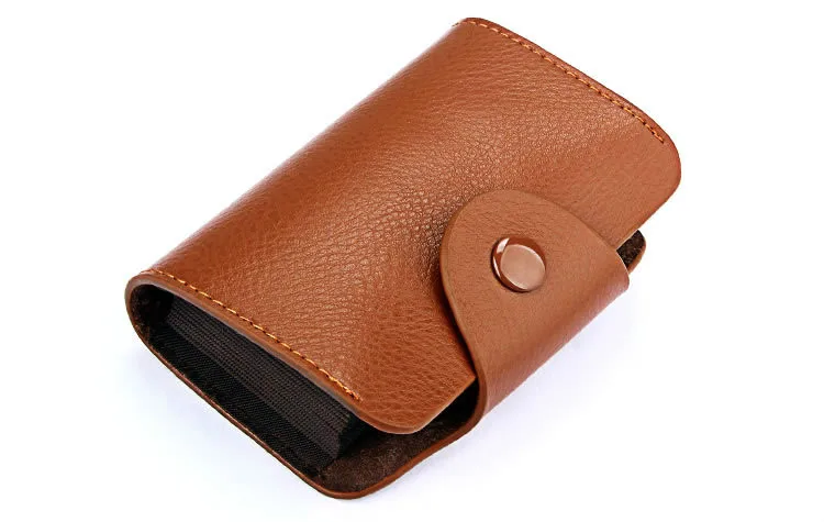 RFID унисекс из натуральной кожи Бизнес держатель для карт кошелек Для мужчин и