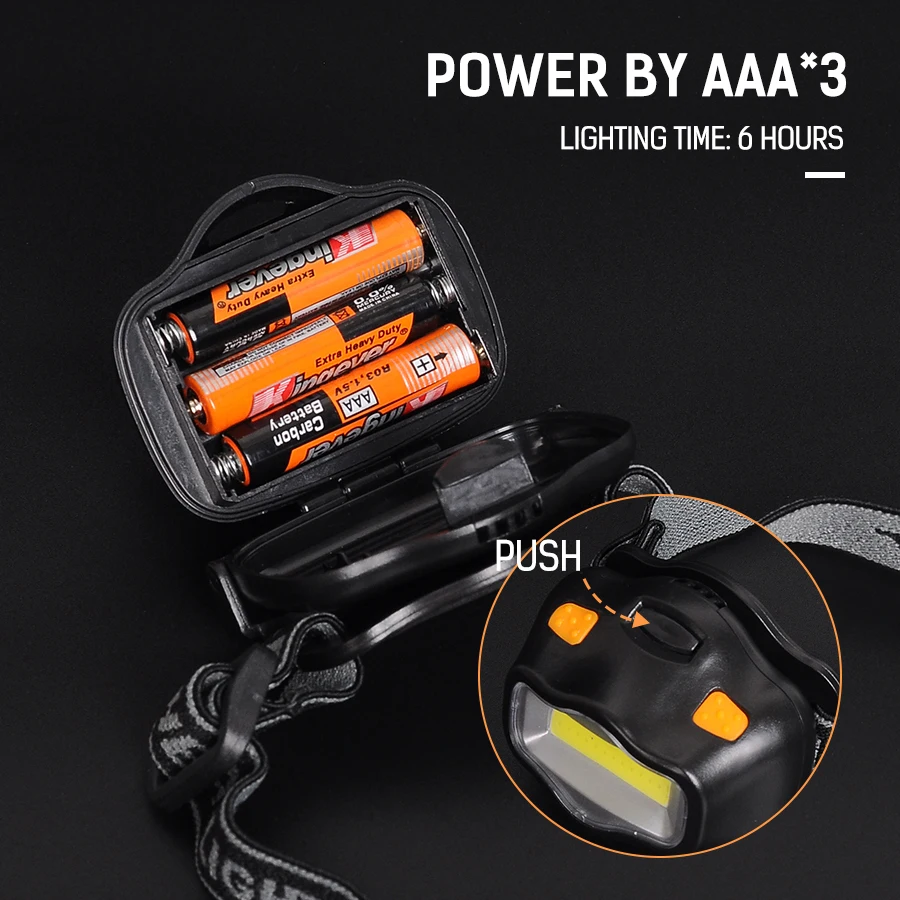 Outdoor LED Head Light DC5V 3*AAA Battery 3W COB Flashlight LED Headlight Bright Camping Emergency Spotlights Head Lamps Torch
Outdoor LED Head Light DC5V 3*AAA Battery 3W COB Flashlight LED Headlight Bright Camping Emergency Spotlights Head Lamps Torch