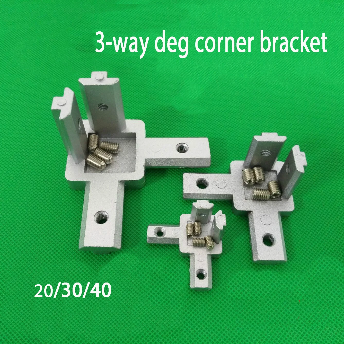 4pcs 3D printer 2020 3030 4040 T Slot Aluminum Profile 3-way 90 deg inside corner bracket Interior Connector f/ Alu-profile
4pcs 3D printer 2020 3030 4040 T Slot Aluminum Profile 3-way 90 deg inside corner bracket Interior Connector f/ Alu-profile