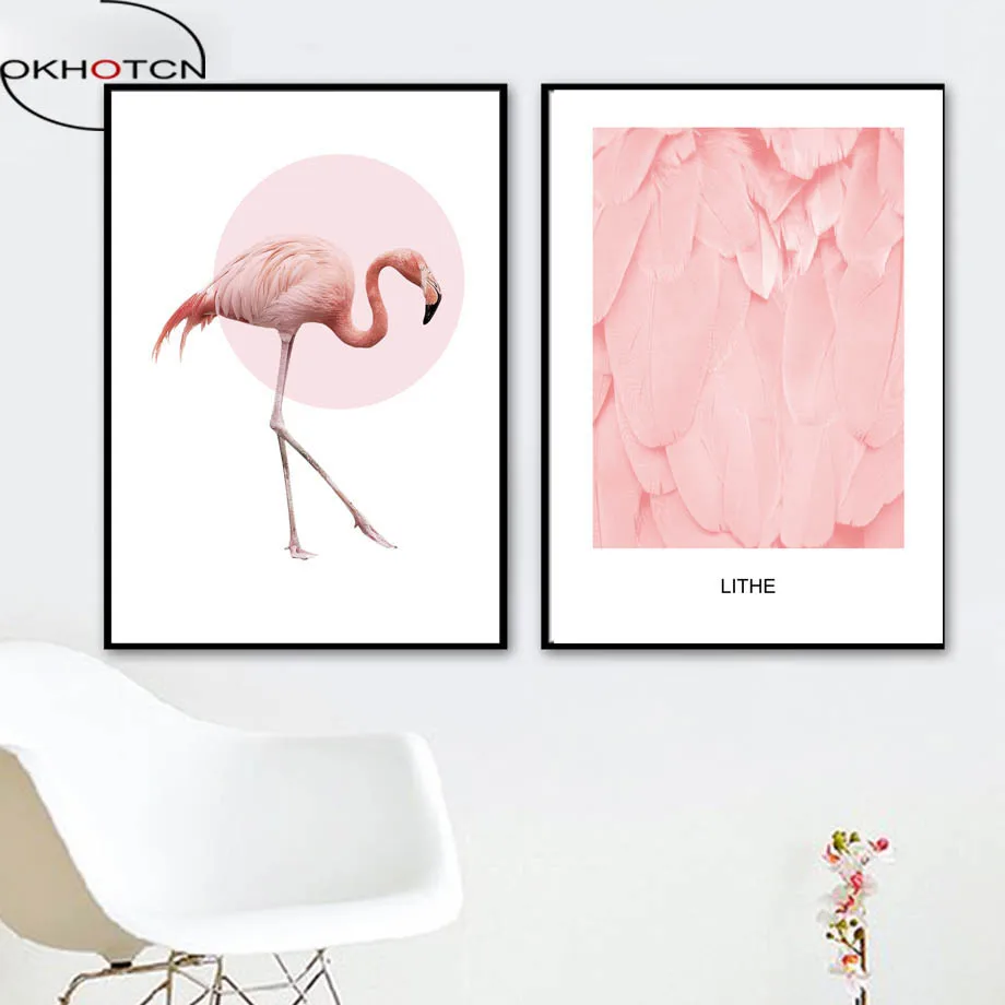 Pink Girls Room Decor Poster Flamingo Feather Birds Animals Canvas Painting Nordic Wall Art Pictures For Living Room Decoration
Pink Girls Room Decor Poster Flamingo Feather Birds Animals Canvas Painting Nordic Wall Art Pictures For Living Room Decoration