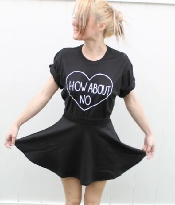 HOW ABOUT NO T-SHIRT women fashion cotton tees funny slogan heart graphic tops camisetas tumblr grunge aesthetic street t shirt
HOW ABOUT NO T-SHIRT women fashion cotton tees funny slogan heart graphic tops camisetas tumblr grunge aesthetic street t shirt