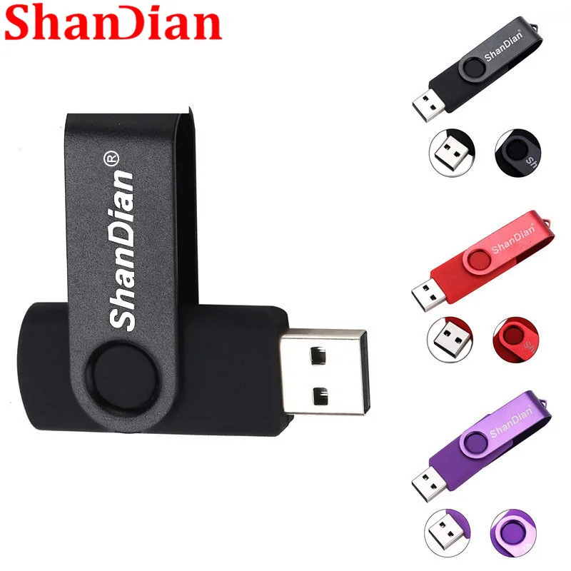 SHANDIAN USB flash drive USB 2.0 S303 Swivel design Pendrives 128GB 64GB 32GB 16GB 4GB high quality portable pen drive
SHANDIAN USB flash drive USB 2.0 S303 Swivel design Pendrives 128GB 64GB 32GB 16GB 4GB high quality portable pen drive
