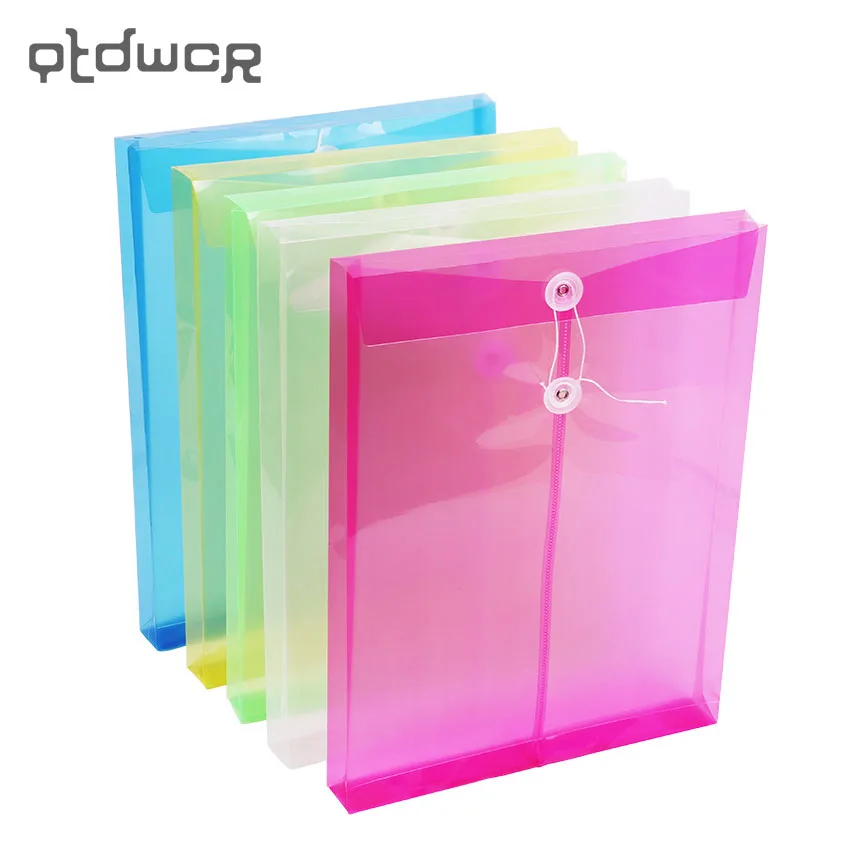 1PC Fashion A4 Office File Bag Button Closure Folder Bag Transparent Plastic File Folder Office Stationery Supply
1PC Fashion A4 Office File Bag Button Closure Folder Bag Transparent Plastic File Folder Office Stationery Supply
