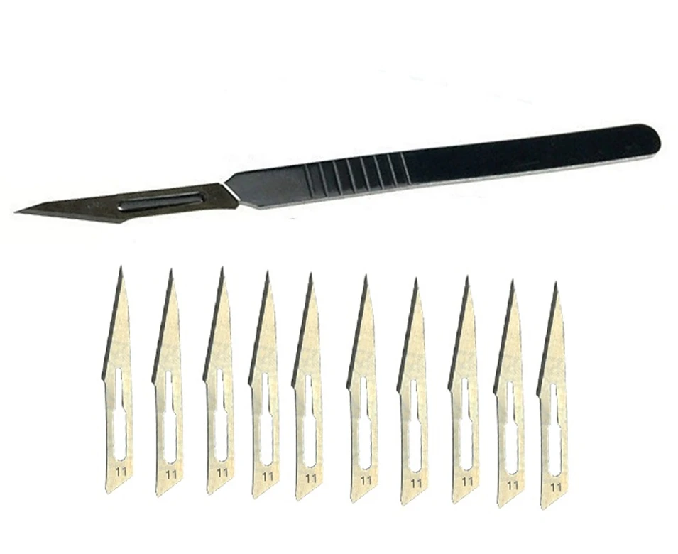 70 sets 11# 10 pcs Blades for Wood Carving Tools Engraving Craft Sculpture Knife Scalpel Cutting Tool PCB Repair Scalpel blade
70 sets 11# 10 pcs Blades for Wood Carving Tools Engraving Craft Sculpture Knife Scalpel Cutting Tool PCB Repair Scalpel blade