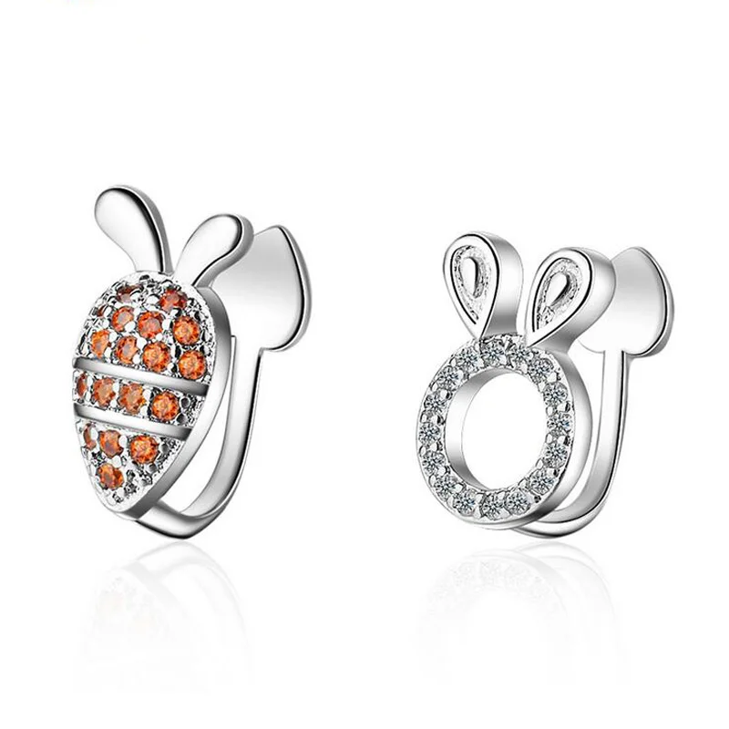 Sunnyyou Trendy 925 Silver Shiny Zircon Cute Rabbit Carrots Clip Earring For Child Girls Women Simple Gift Earring Korea Jewelry
Sunnyyou Trendy 925 Silver Shiny Zircon Cute Rabbit Carrots Clip Earring For Child Girls Women Simple Gift Earring Korea Jewelry